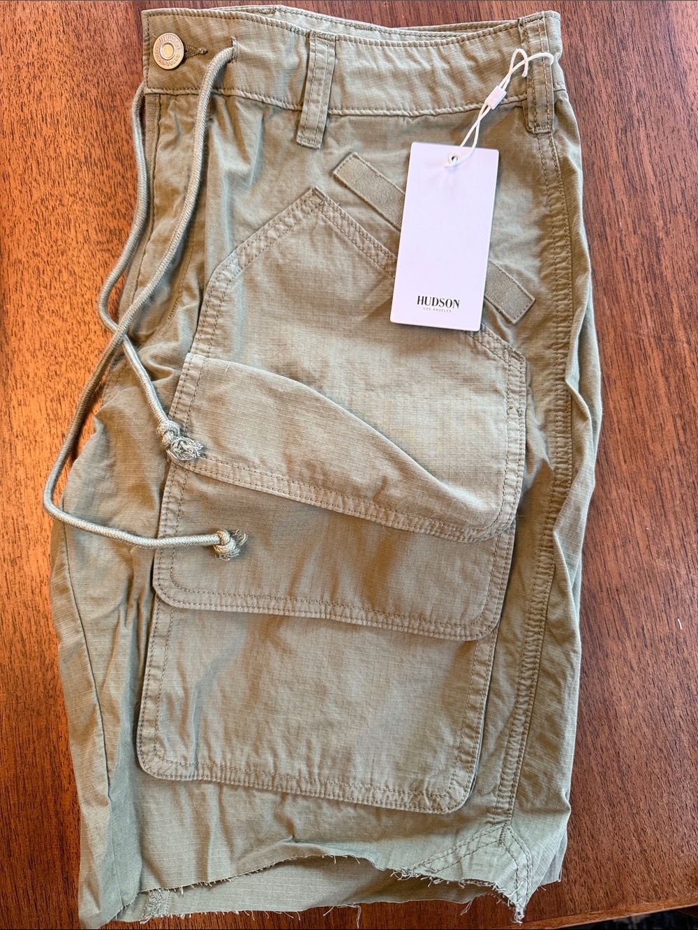 Hudson Jeans Men’s Olive Utility Shorts New with Tag 33W